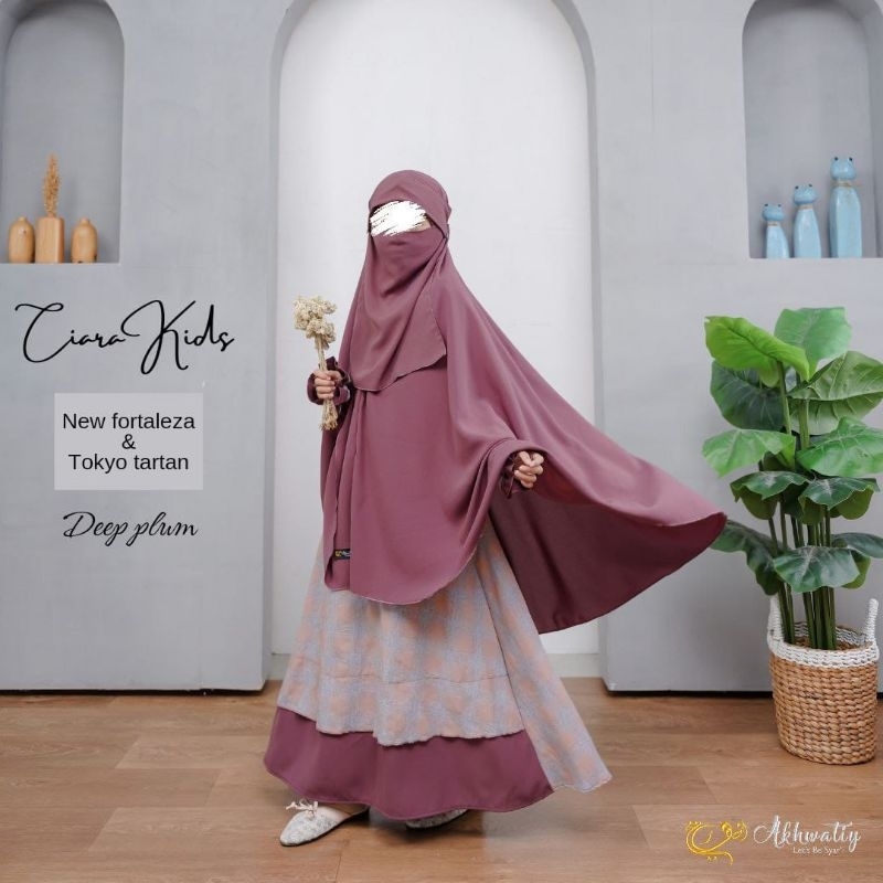 Ciara Kids akhwatiy Gamis set syari anak perempuan cantik murah