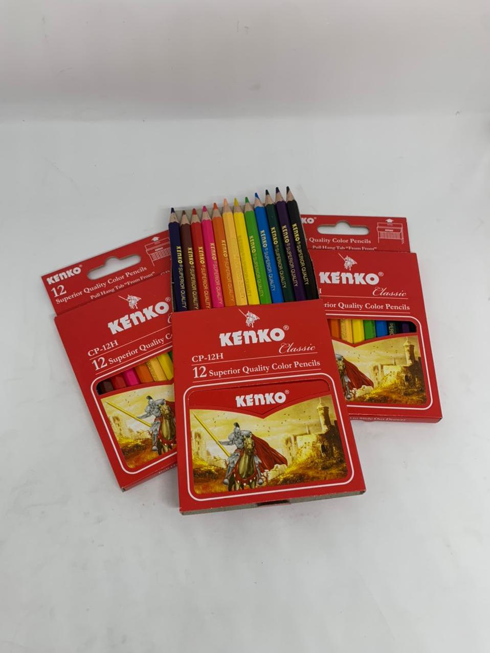 

Pensil 12 Warna Pendek Kenko Mini / Color Pencil CP-12H Half Paper Box Classic / Coloring Set