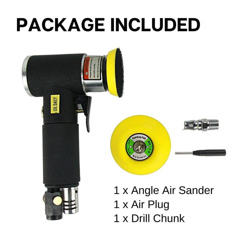 angle air sander/mesin amplas bulat 3 inch orbital sander