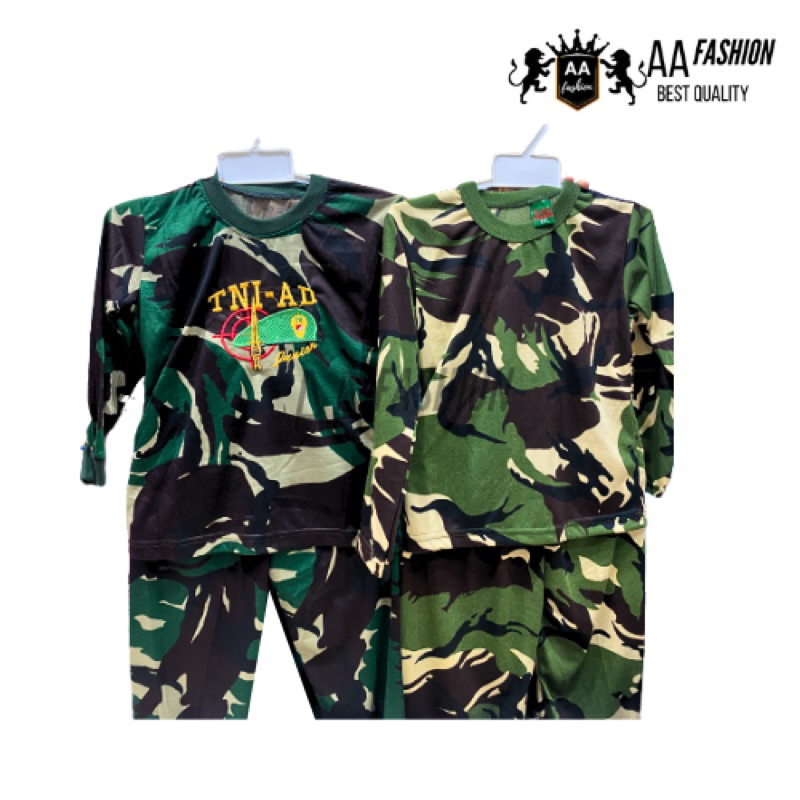 Baju Doreng Anak | TNI AD | TNI AL | Baju Tentara Anak Kaos | Kaos Loreng Doreng