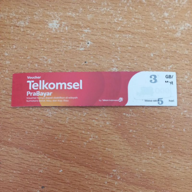 omg 3gb / 5 hari SUMBAGTENG ZONA 1 Voucher Telkomsel