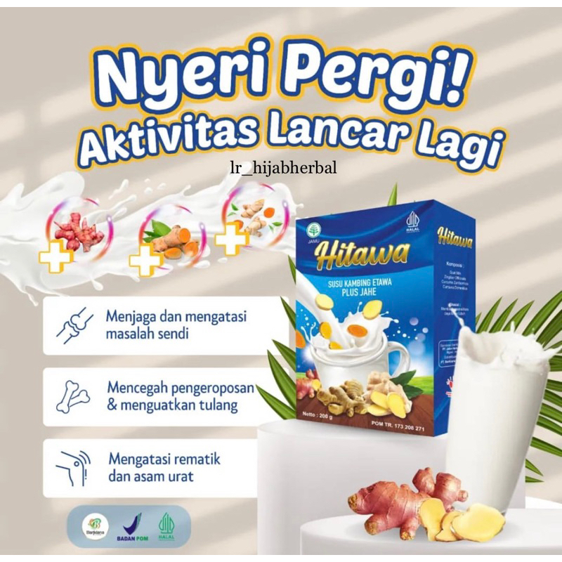 

(FREE BONUS) SUSU HITAWA Plus Herbal Original Atasi Nyeri Sendi