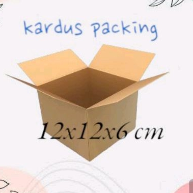

Kardus box packing recycle 12x12x6 cm dus multifungsi siap pakai