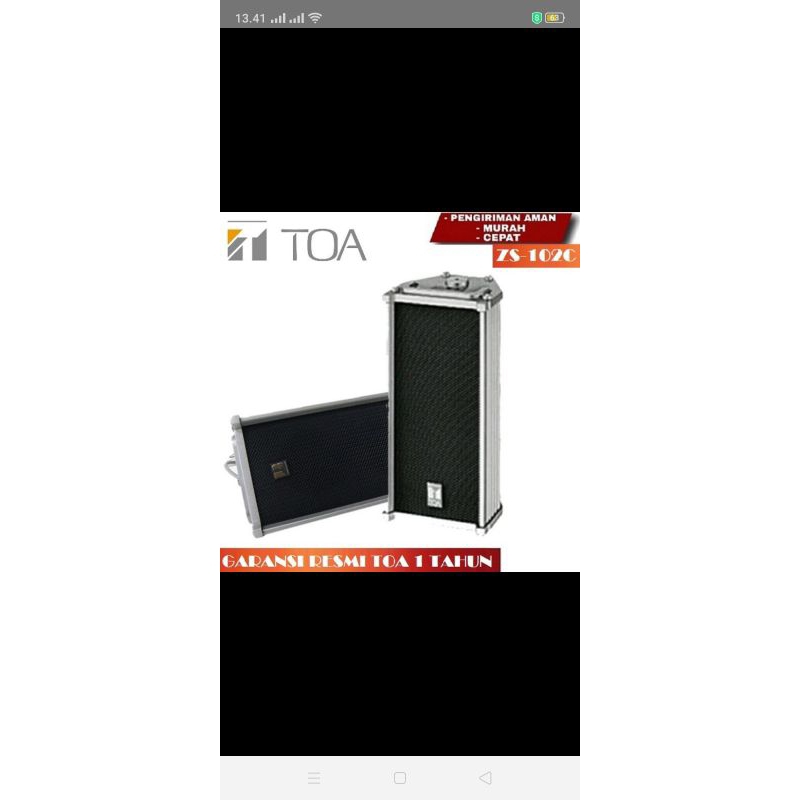 speaker column Toa zs102c original
