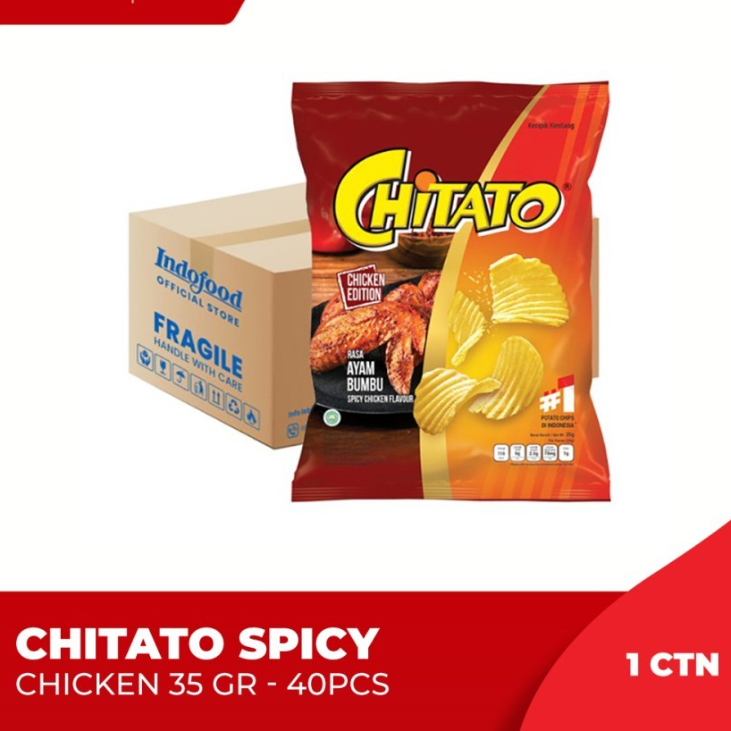 

Chitato Spicy Chicken 35 Gr (1 Karton isi 40)