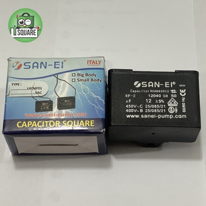 San-ei Kapasitor Kotak 1 UF 2,5 UF 3 UF 4 UF 5 UF 12 UF 14 UF 20 UF 24 UF 30 UF 450V El Capasitor Sa