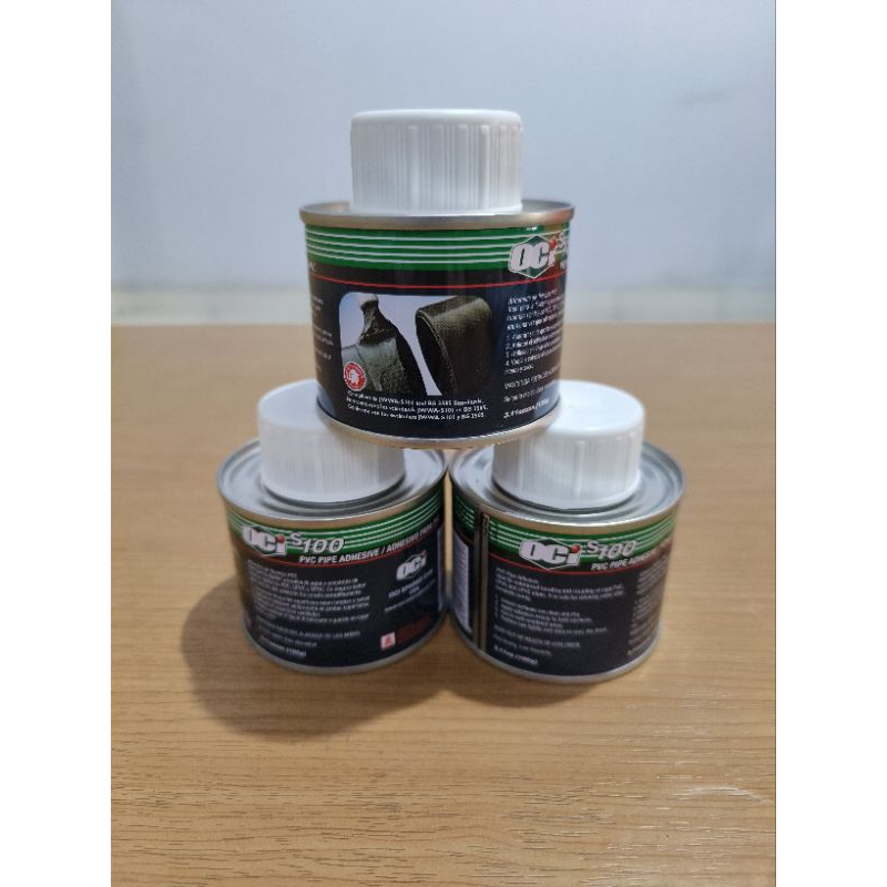 Lem pipa PVC Kaleng Kecil merek OCI 100gram