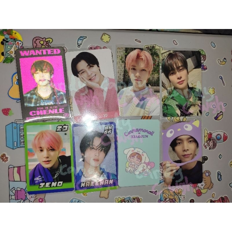 NCT dream 127, Johnny sanrio selca accescard chenle lenti glitch,jeno haechan tc,jaehyun dicon, lemo