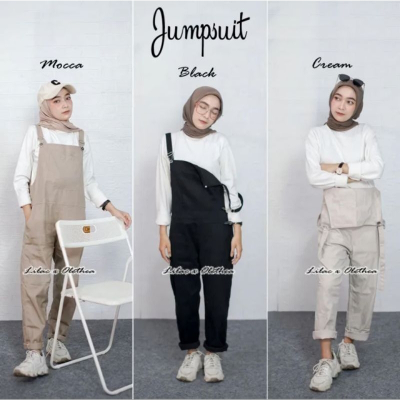 Baju kodok wanita Flow Overall Jumpsuit Korean Style Jumpsuit Wanita Terbaru