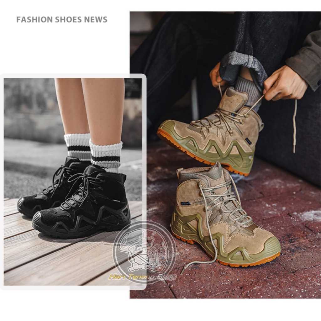 668 Sepatu Boots Pria/Ssepatu Tactical Pendek 6 inc Bahan Cordura /Sepatu Boots Tactical  Military/S