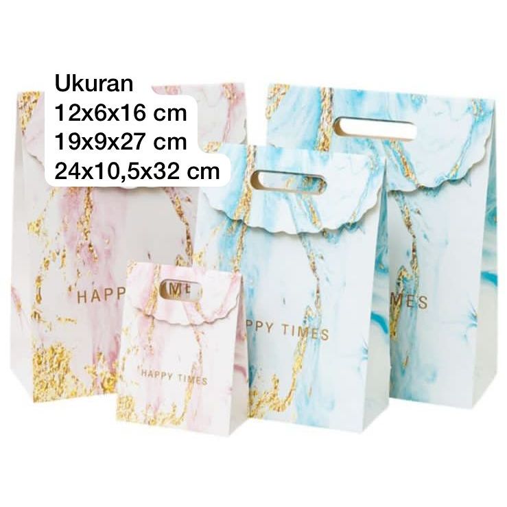 

SUNPARTY papperbag marble perpack S