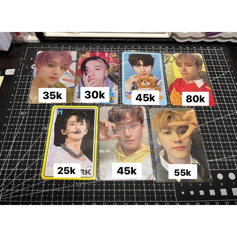 PHOTOCARD HAECHAN LAUNDRY SELCA, RENJUN NAIL GLAZE HOTSA, RENJUN TC CANDY, RENJUN VM ISTJ, MARK TC T