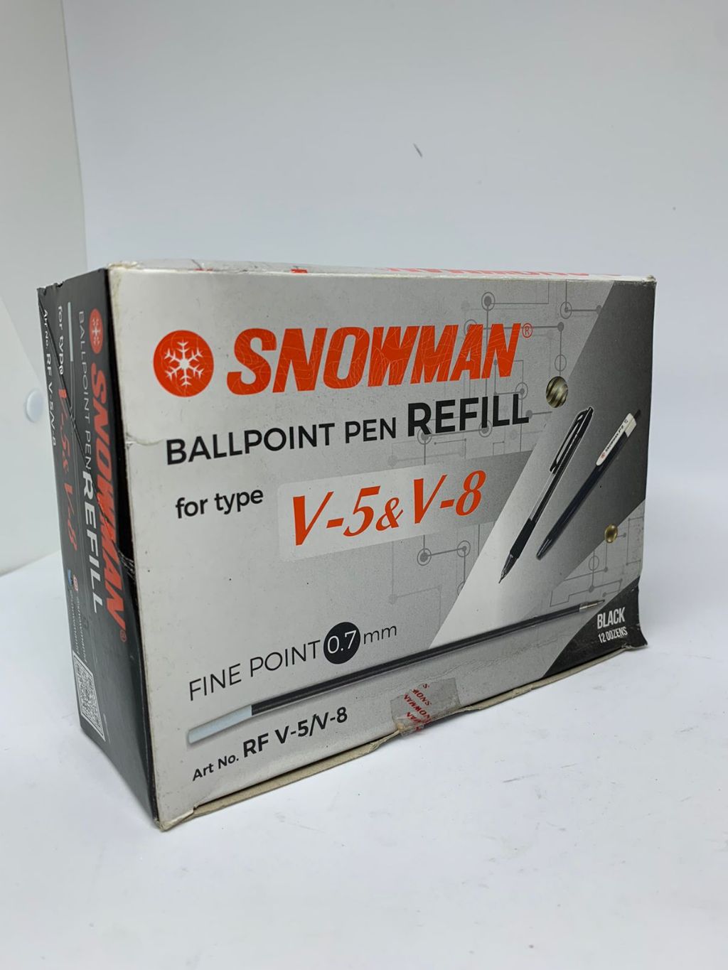 

Refill / Isi / Tinta Pulpen / Ballpoint Snowman V-5, V-8 1 Box 12 Pcs