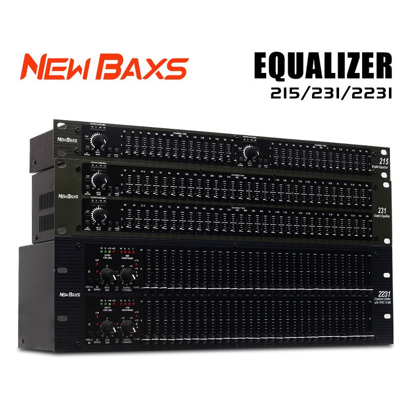 NEW BAXS 215/231/2231 EQUALIZER PROFESSIONAL AUDIO PLUS SUBWOOFER/215 + EQUALISER STEREO