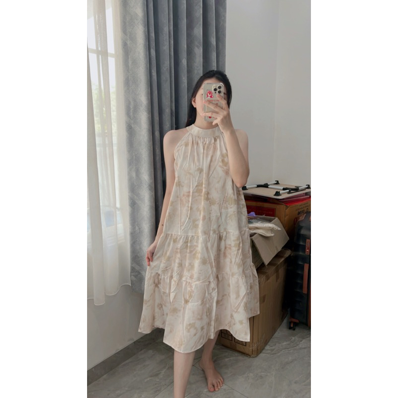 Long flower dress | dress pantai summer bunga