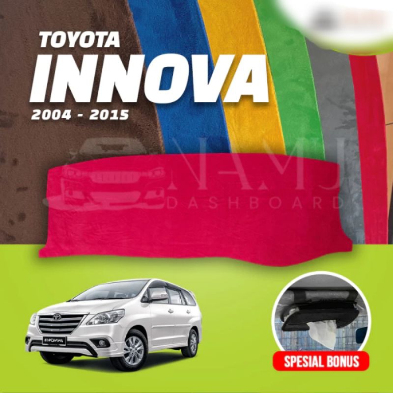 ALAS BULU DASHBOARD MOBIL INNOVA - COVER KARPET PELINDUNG DASBOR TOYOTA 2004,2005,2006,2007,2008