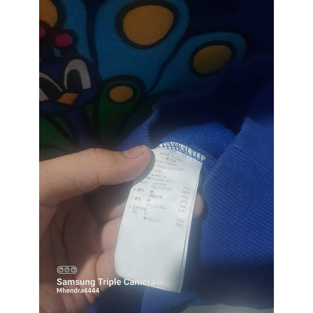 Crewneck pancoat merak biru [M]