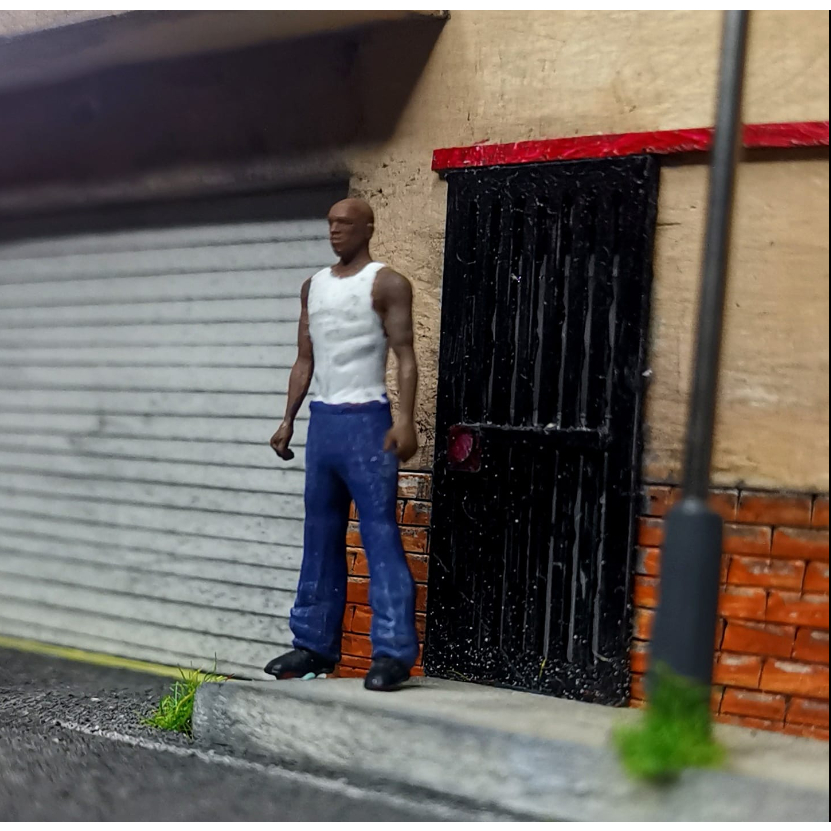 Figure 1 64 CJ GTA San Andreas Carl Johnson Diorama Maket Hot Wheels Hobby Japan HJ Minigt Mini GT K
