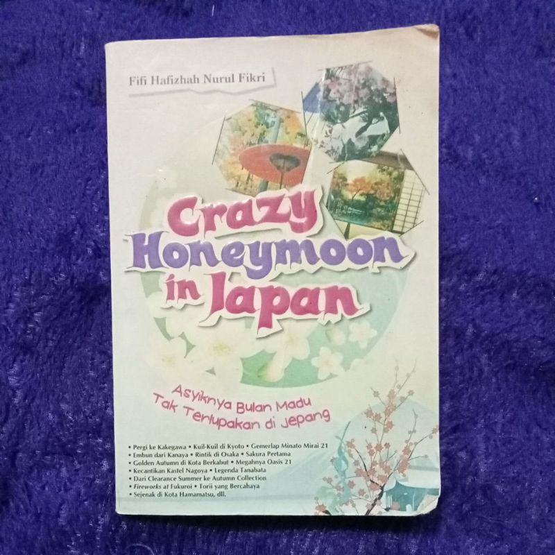 Buku Crazy Honeymoon in Japan by fifi Hafizhah Nurul Fikri