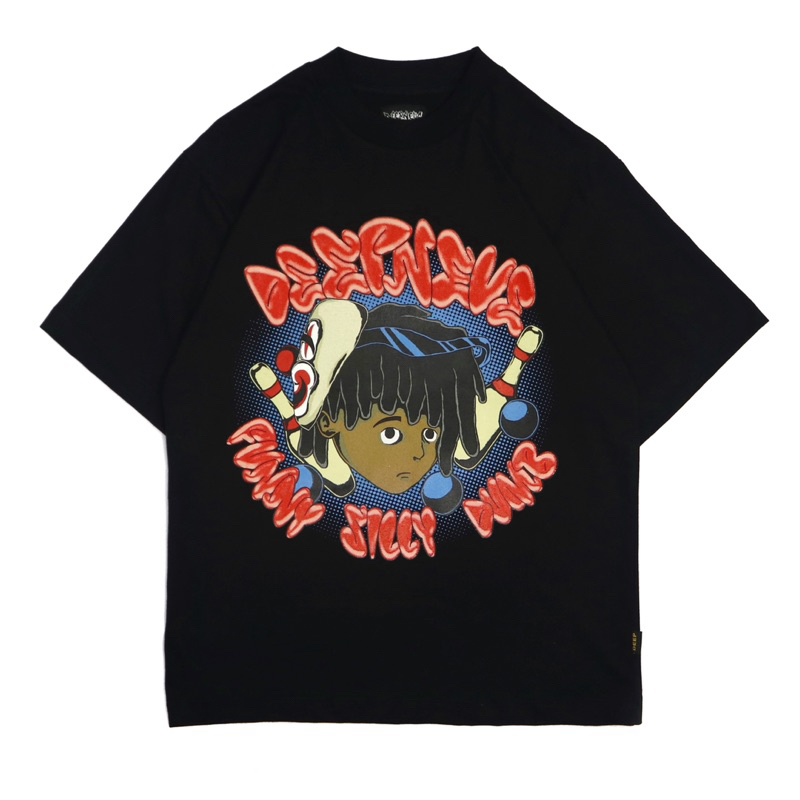 DEEPNEVE - Trick Black Oversized T Shirt