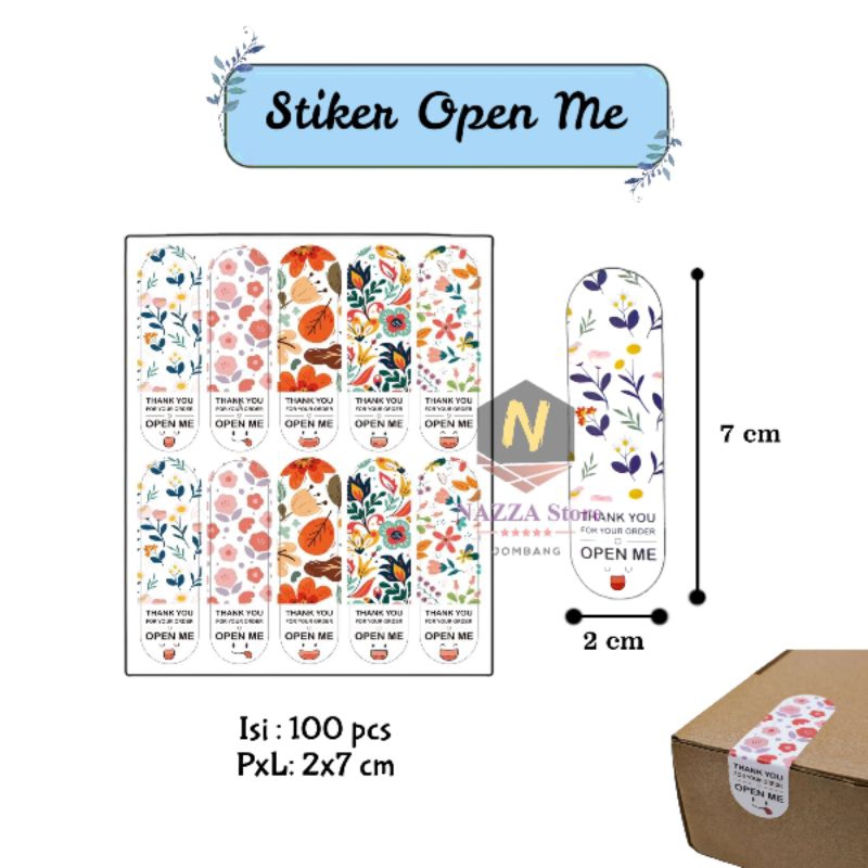 

Stiker Thank You Open Me