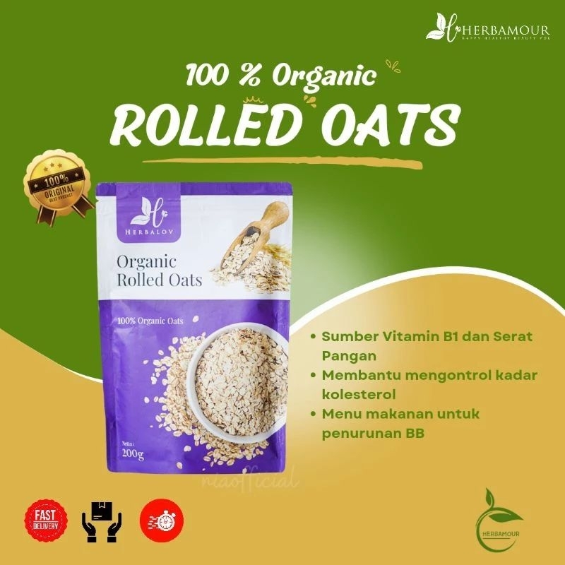 

ROLLED OAT ORGANIC HERBALOV OAT ORGANIK