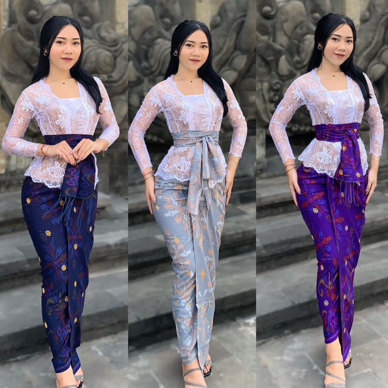 Kamen katun endek tabur emas/ Kamen Endek Bali/ Endek Bordir / Kamen endek tretes