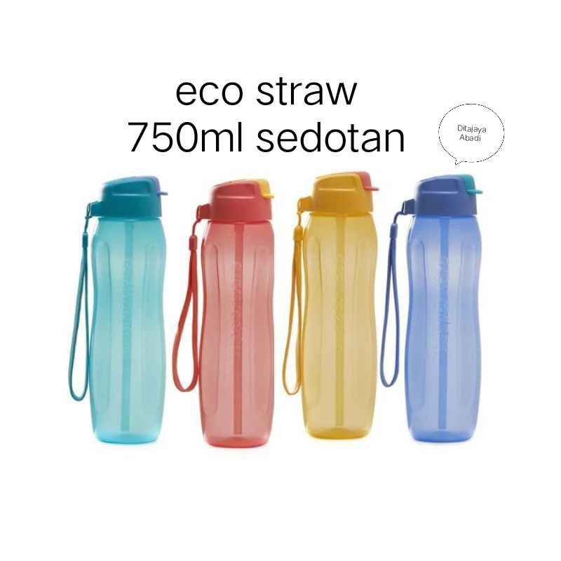 GRATIS ONGKIR  NEW ECO FASHION 500ml eco 310ml eco 1L eco straw 750ml eco 1,5L 2L with handle eceran