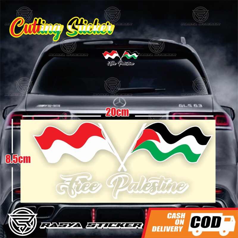 Palestine Sticker || Free PALESTINE Cutting Sticker Mobil Motor Laptop