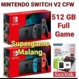 Nintendo Switch Neon Grey Cfw Hen V2  V 2