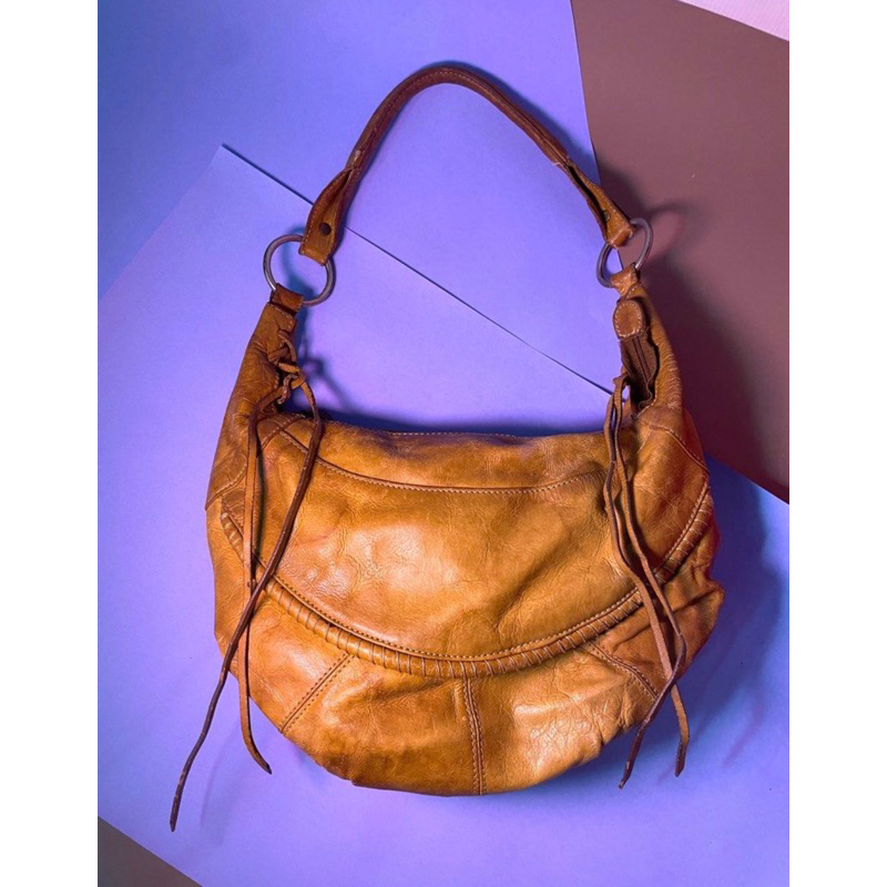 esquire vintage leather shoulder