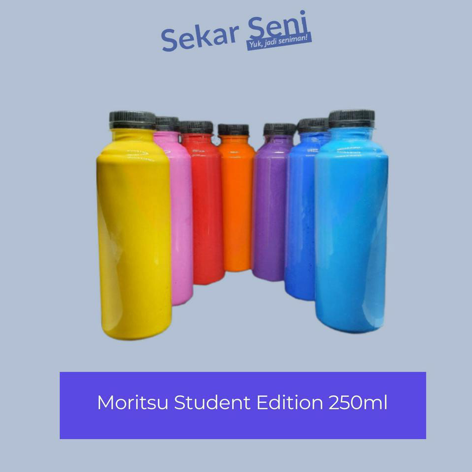 

Bestseller Moritsu Acrylic Paint 250ml Student Edition-Moritsu Cat Akrilik 250ml Terlaku.