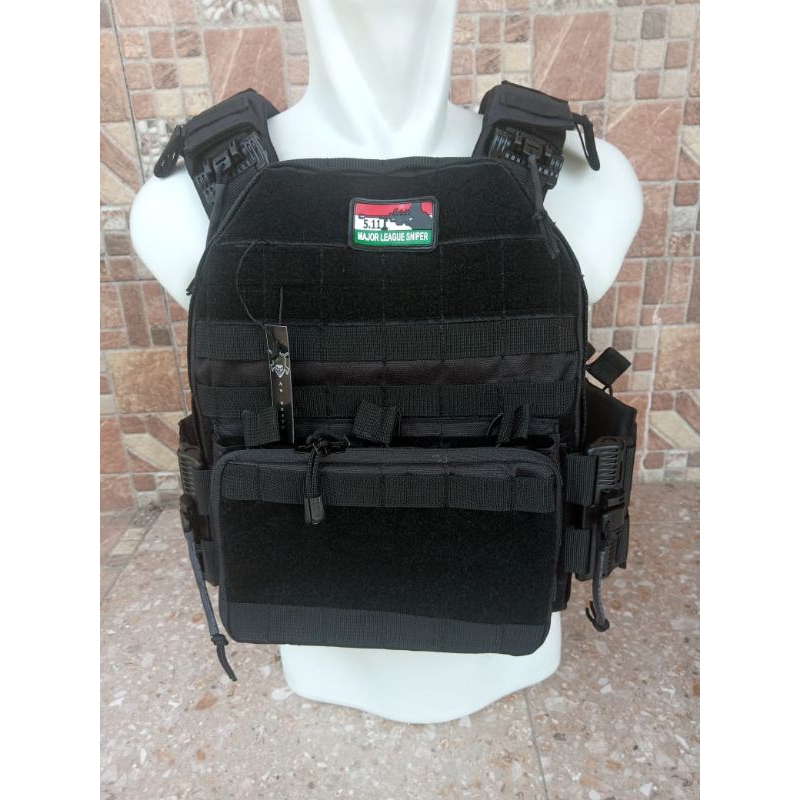 New body vest black mamba / body vest tactical brimob / rompi tni. polri tactical