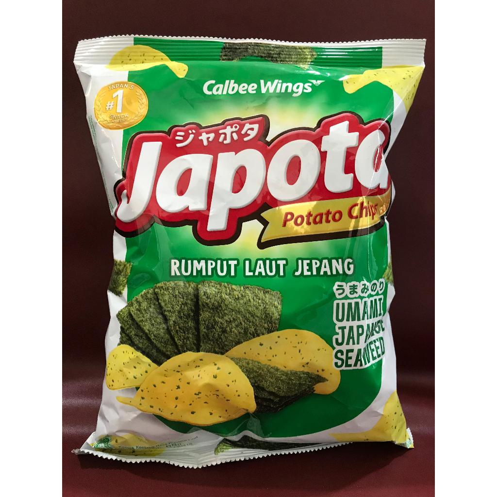 

Japota Potato Chips Umami Japanese Seaweed 68g - Keripik Kentang Rasa Rumput Laut Jepang