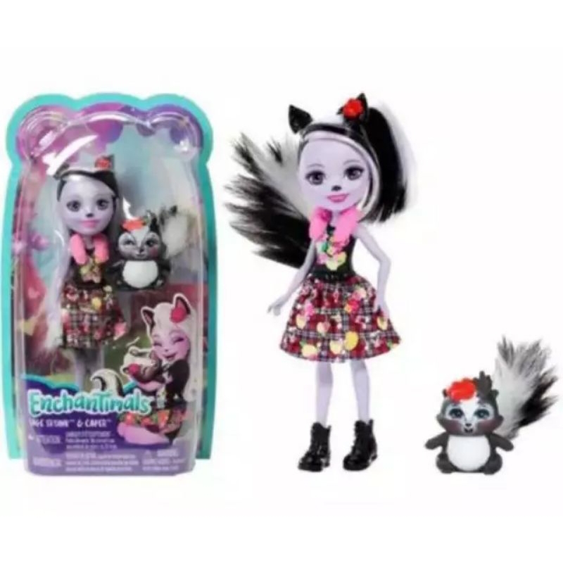 Boneka enchantimals skunk doll original boneka doll enchantimals