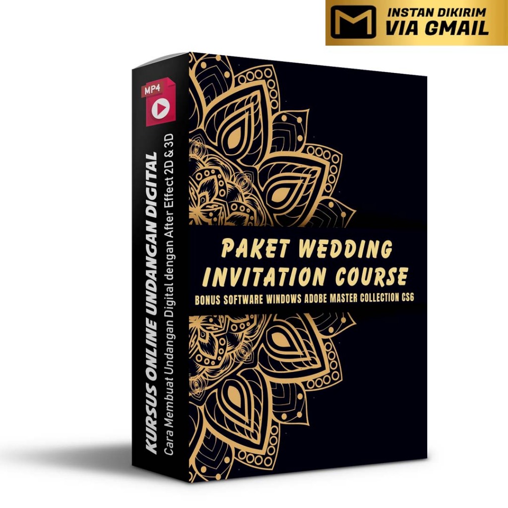 Paket Wedding Invitation Course + Bonus CS6 For Windows