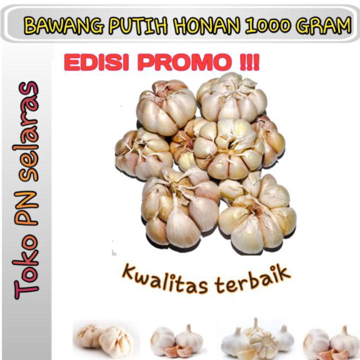 

Laris Bawang Putih Honan Import 1 kg edisi promo murah Stok Banyak