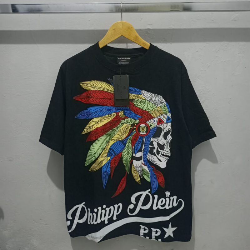 KAOS OVERSIZE PHILIPP PLEIN FULL TAG PREMIUM KAOS KATUN COMBED 24s BAJU T SHIRT PHILIPP PLEIN PRIA G