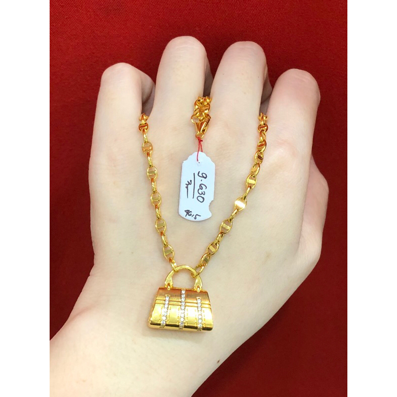 Kalung hermis liontin tas 375