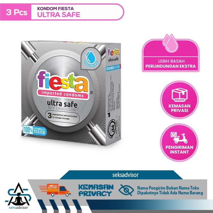 Bestbuy0404 Kondom Fiesta Ultra Safe - 3 Pcs