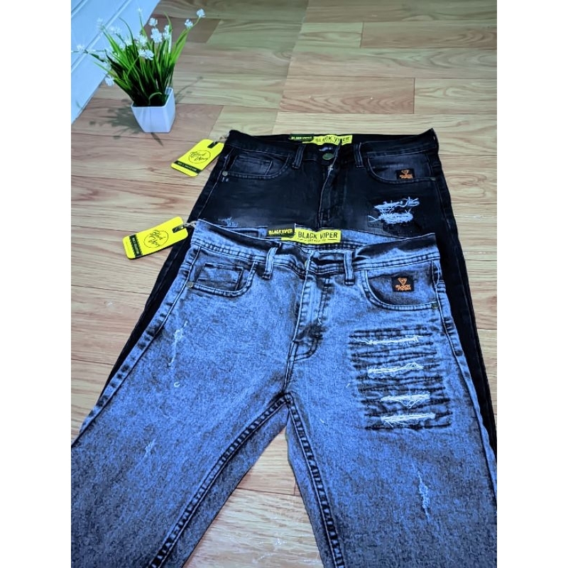 CELANA JEANS BLACK VIPER ORIGINAL, CELANA JEANS SOBEK
