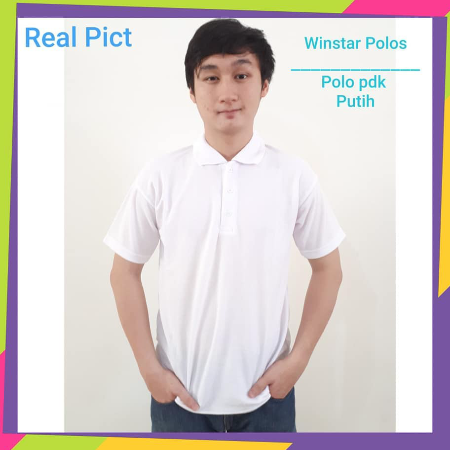 ✦BEST SELLER✦ Kaos Kerah PUTIH - Kaos Kerah Polos Putih - Kaos Polo Polos - KAOS KERAH PRIA - KAOS K