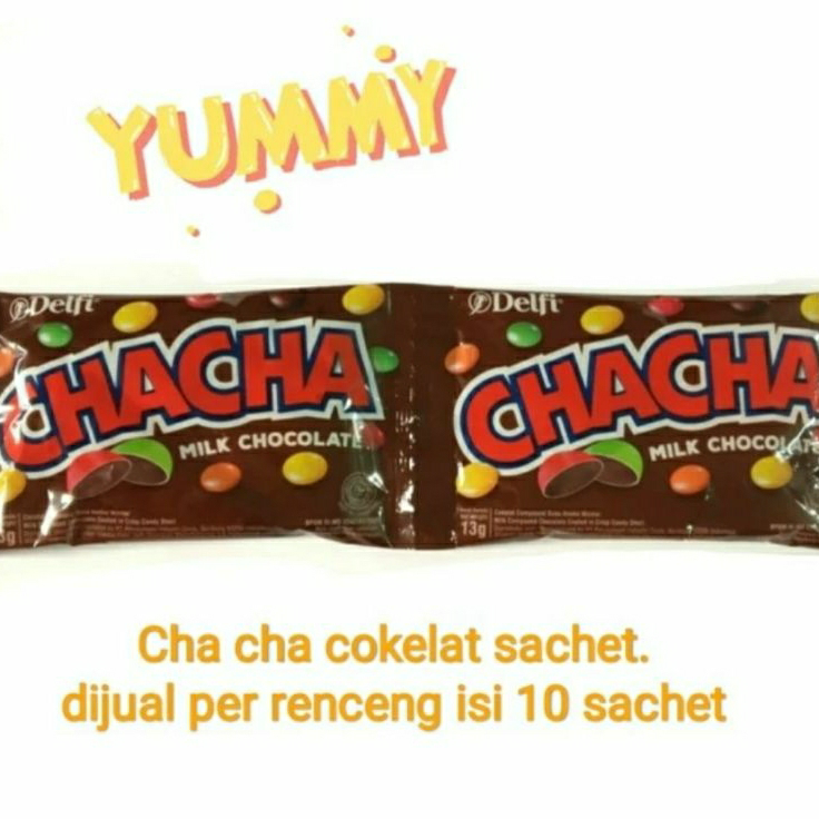 

↑❂❉ cha cha delfi milk chocolate renceng | chacha isi 10 sachet Diskon