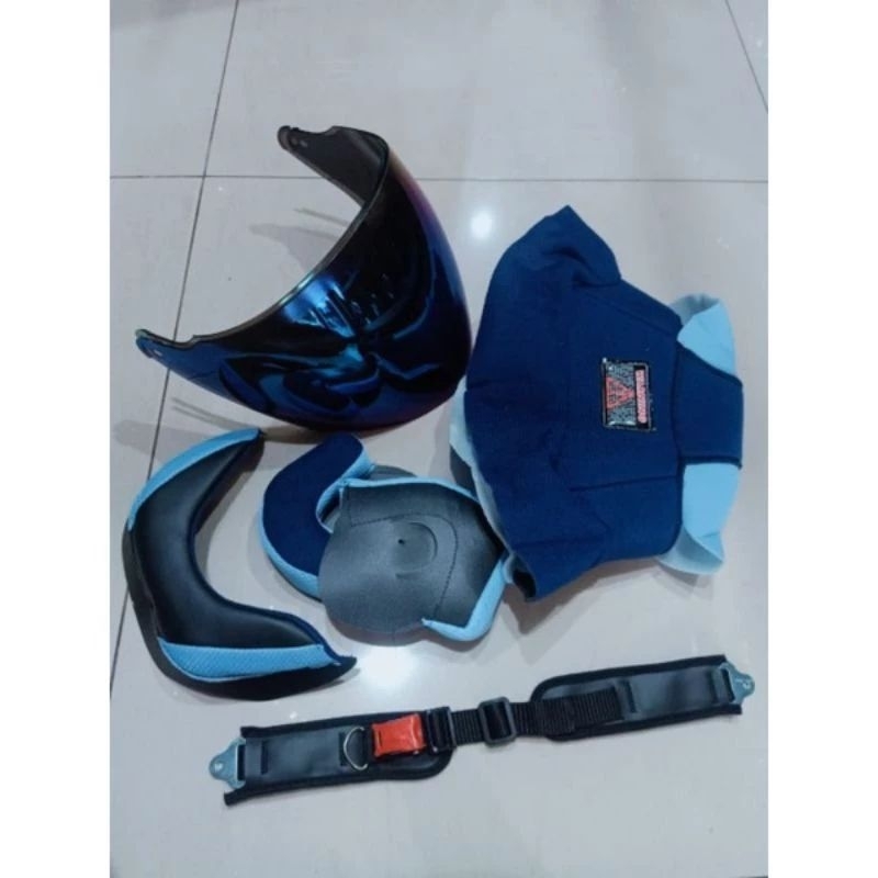 Busa helm gm evolution fullset + tali helm + kaca helm gm evolution