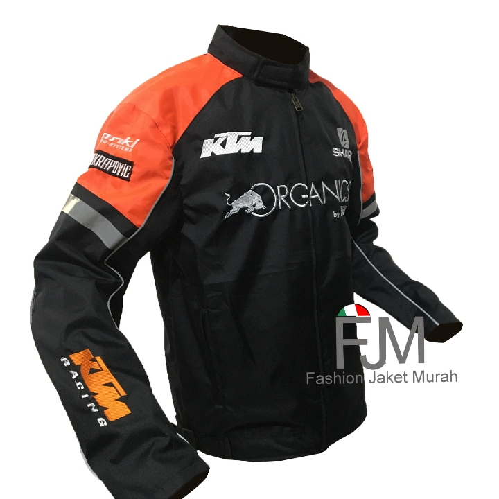 Jaket Motor KTM Team Racing Black Orange
