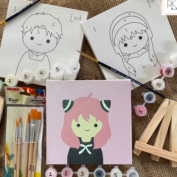 

Bayar Di Tempat Paint By Number Spy x Family Edition Anya Yor Paint by Number Kit Canvas Melukis Terlaku.