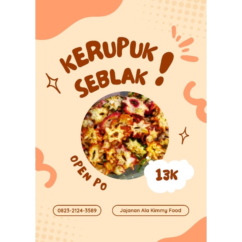 

KERUPUK SEBLAK KERING HOMEMADE