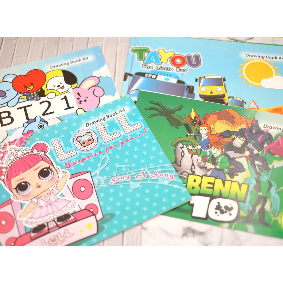 

➻➶✱✼ (5 Piece) Buku Gambar Anak Anak A4