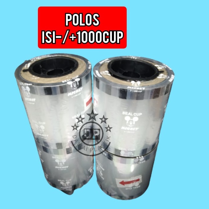 Best Seller.. PLASTIK LID CUP SEALER CUP SEAL CUP 1000 CUP POLOS BENING TANPA MOTIF 1200 6TD