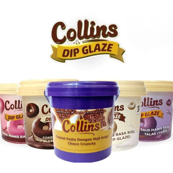

Terlaris HARGA PROMO!! Collins Dip Glaze 1 KG ALL VARIAN Super Promo